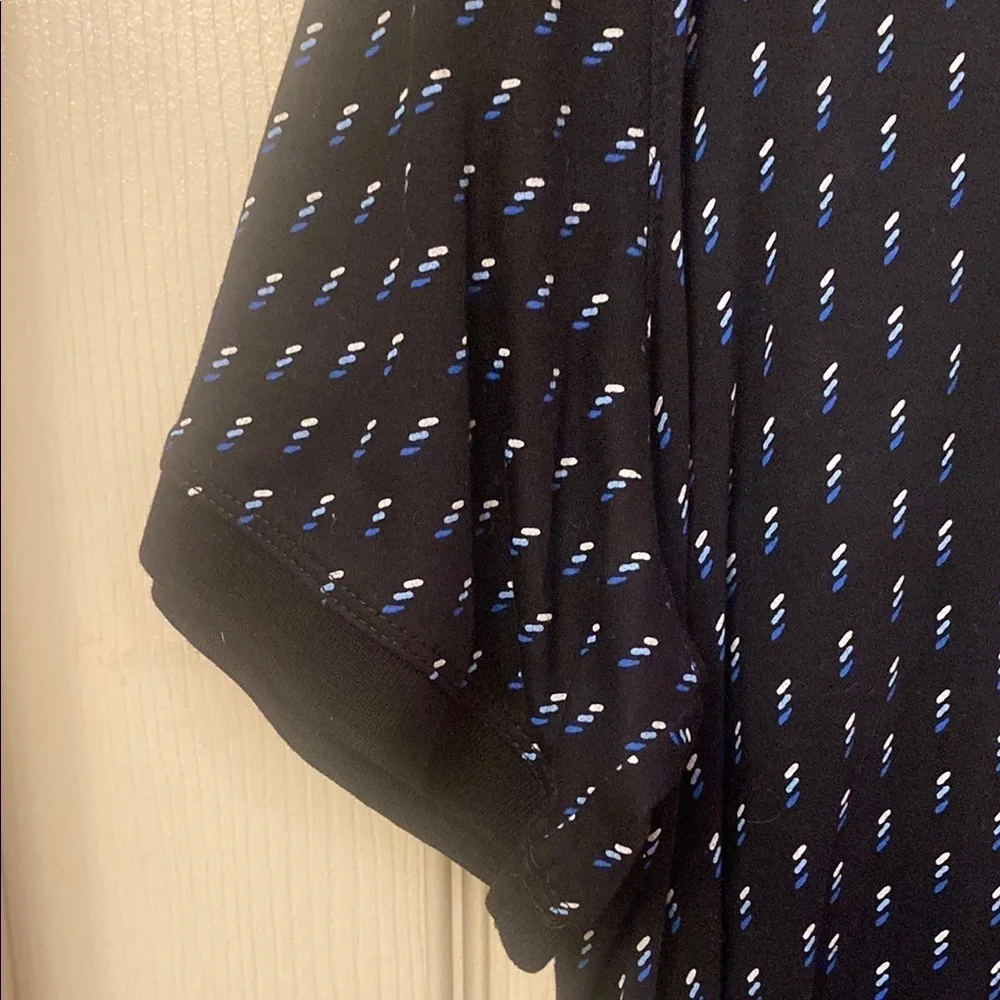 Banana Republic Black Jersey Polka Dot Shirt